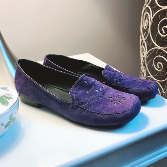 Purple suede flats - Picture 2 of 6